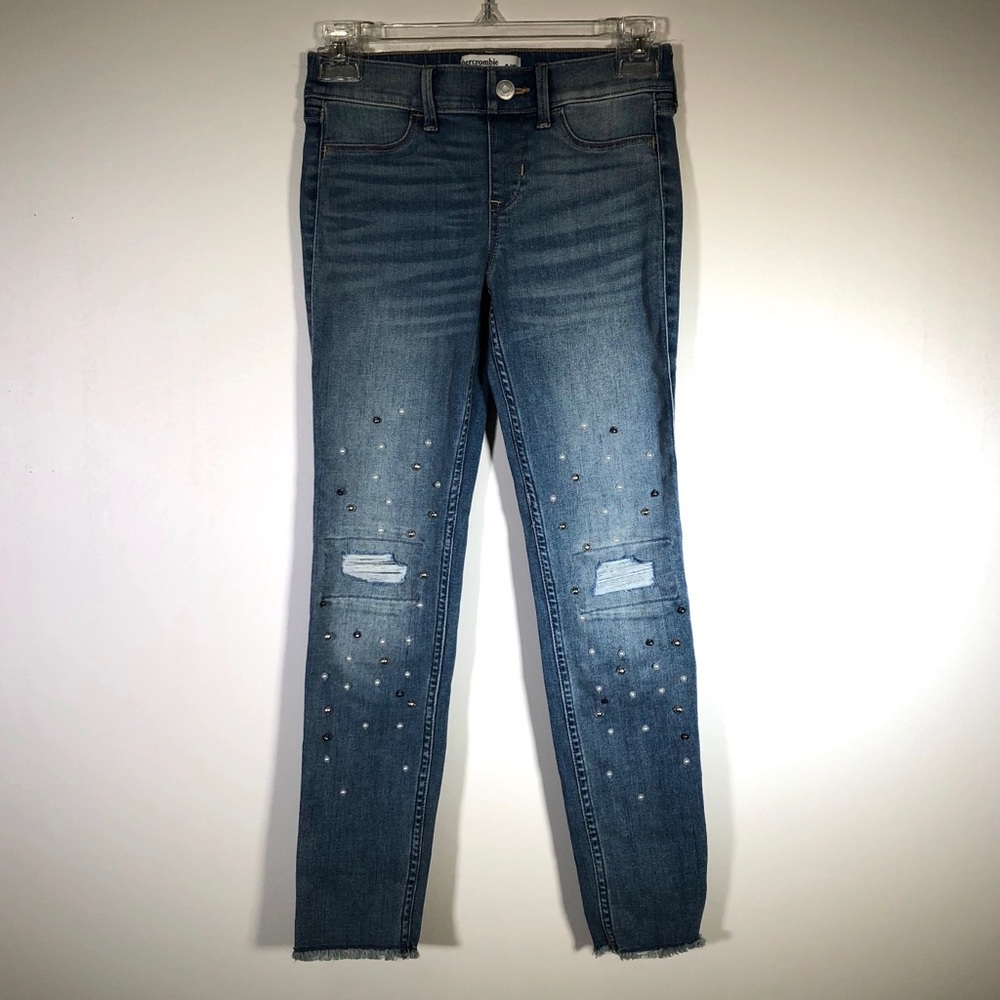 Abercrombie kids pull on jeans leggings slim 9/10